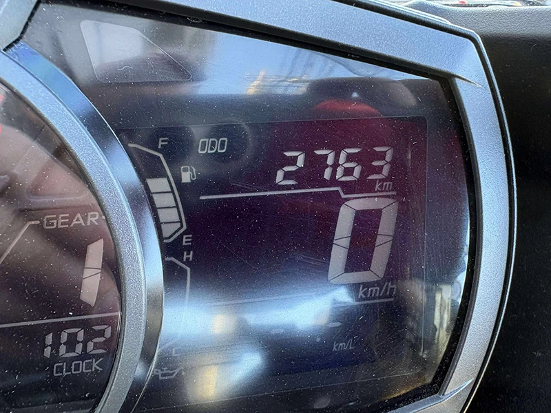 走行距離2,763kmの低走行車。